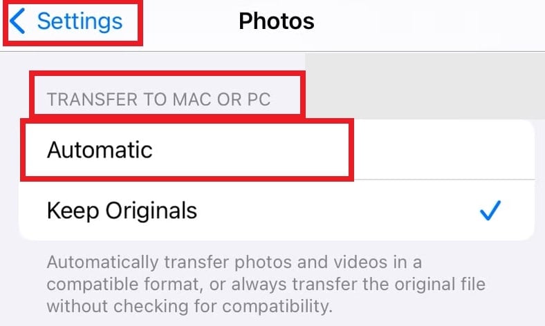 automatic transfer to mac or pc