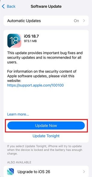 update ios 