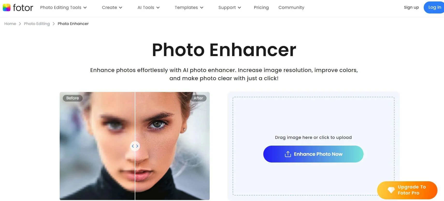 Fotor Photo Enhancer