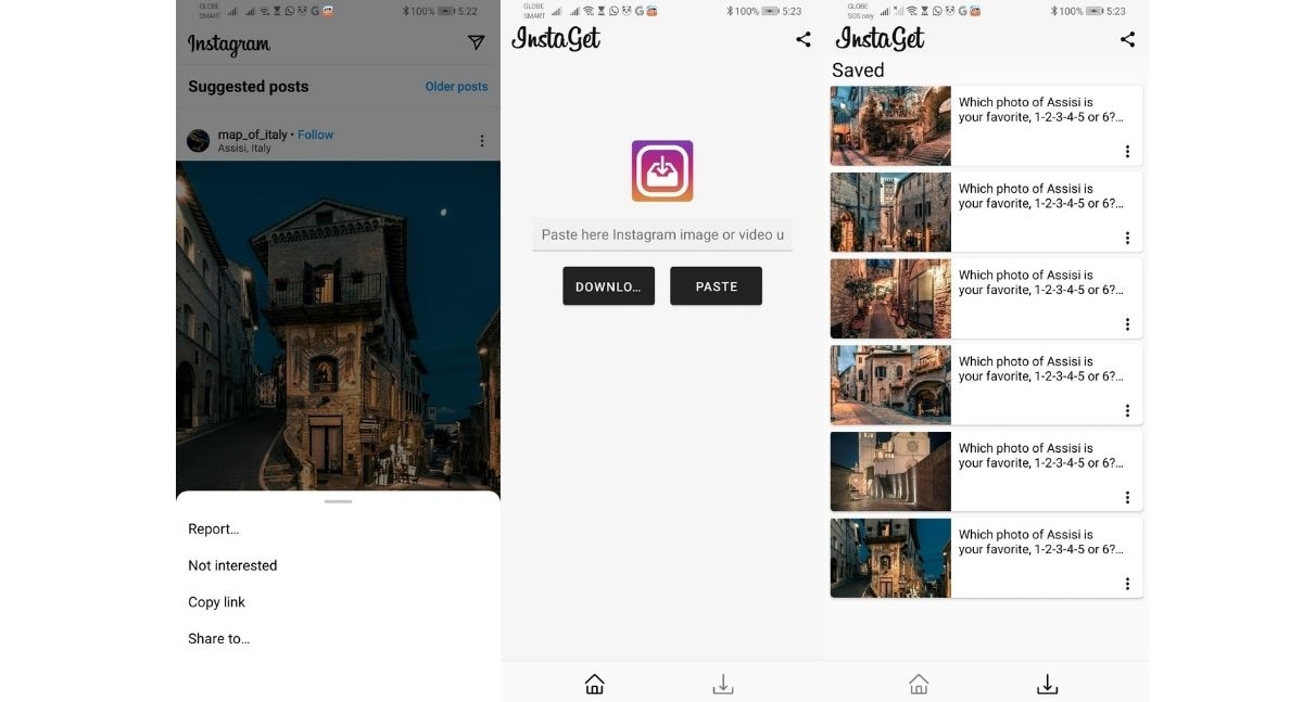 instaget pour télécharger les photos et vidéos instagram