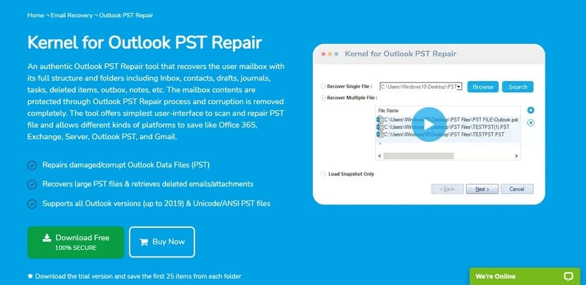 overview of kernel pst repair
