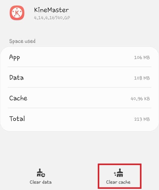 clear cached data