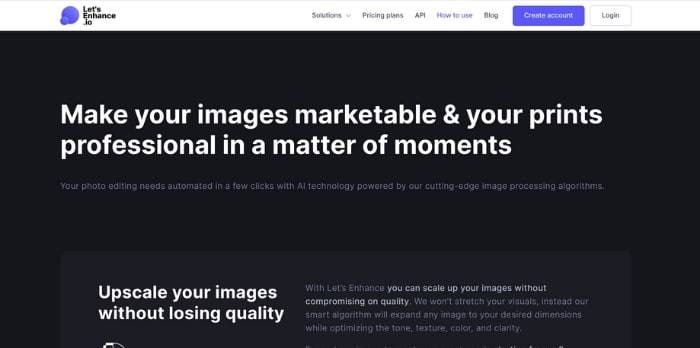 letsenhance hd picture enhancer ai tool 
