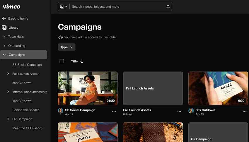 vimeo creator video campaigns