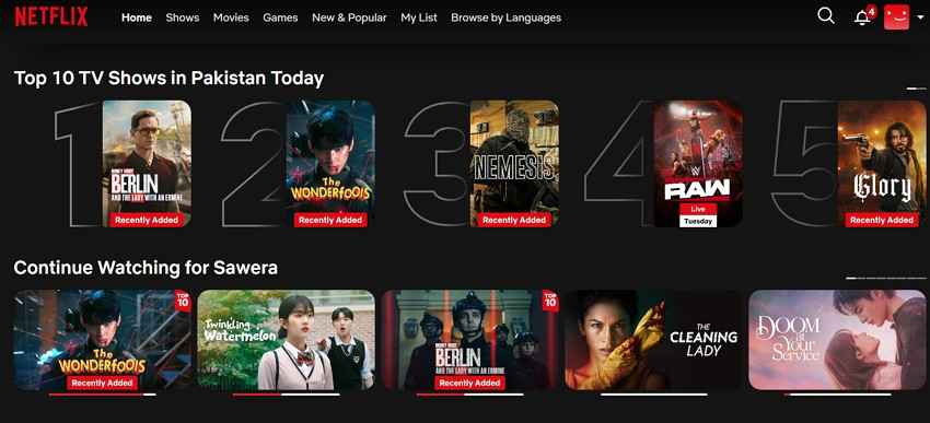 netflix trending movie rows