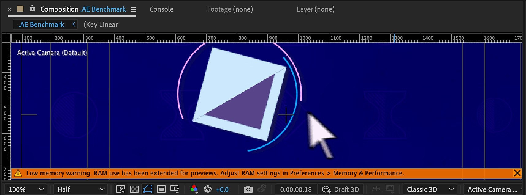 after effects low memory warning