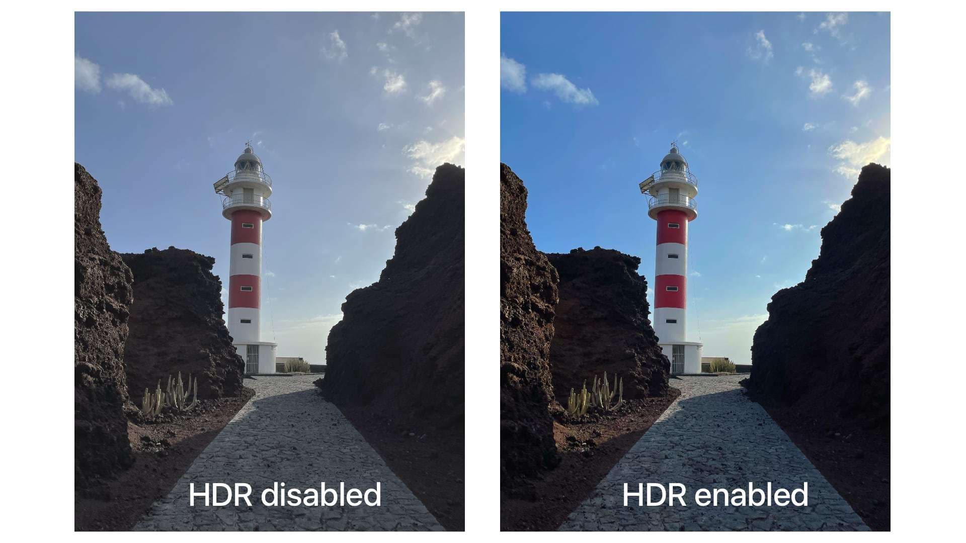hdr results on iphone devices