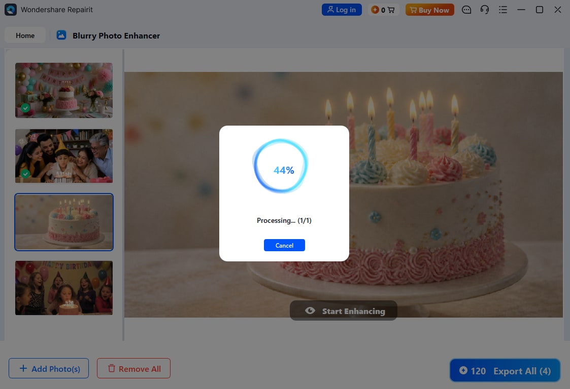 edited multiple photos with AI