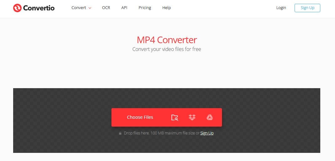 convert mdt to mp4 with convertio