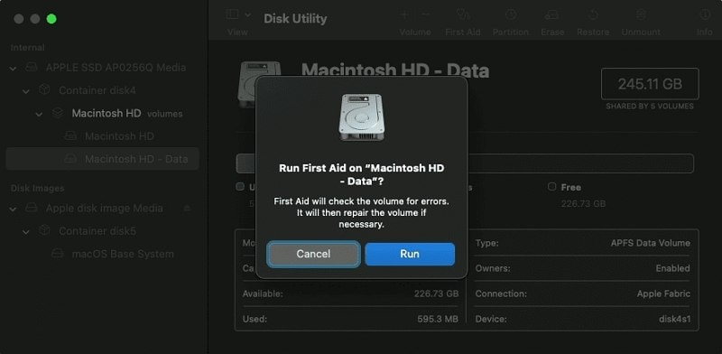 first aid macos built in