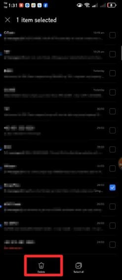 delete messages