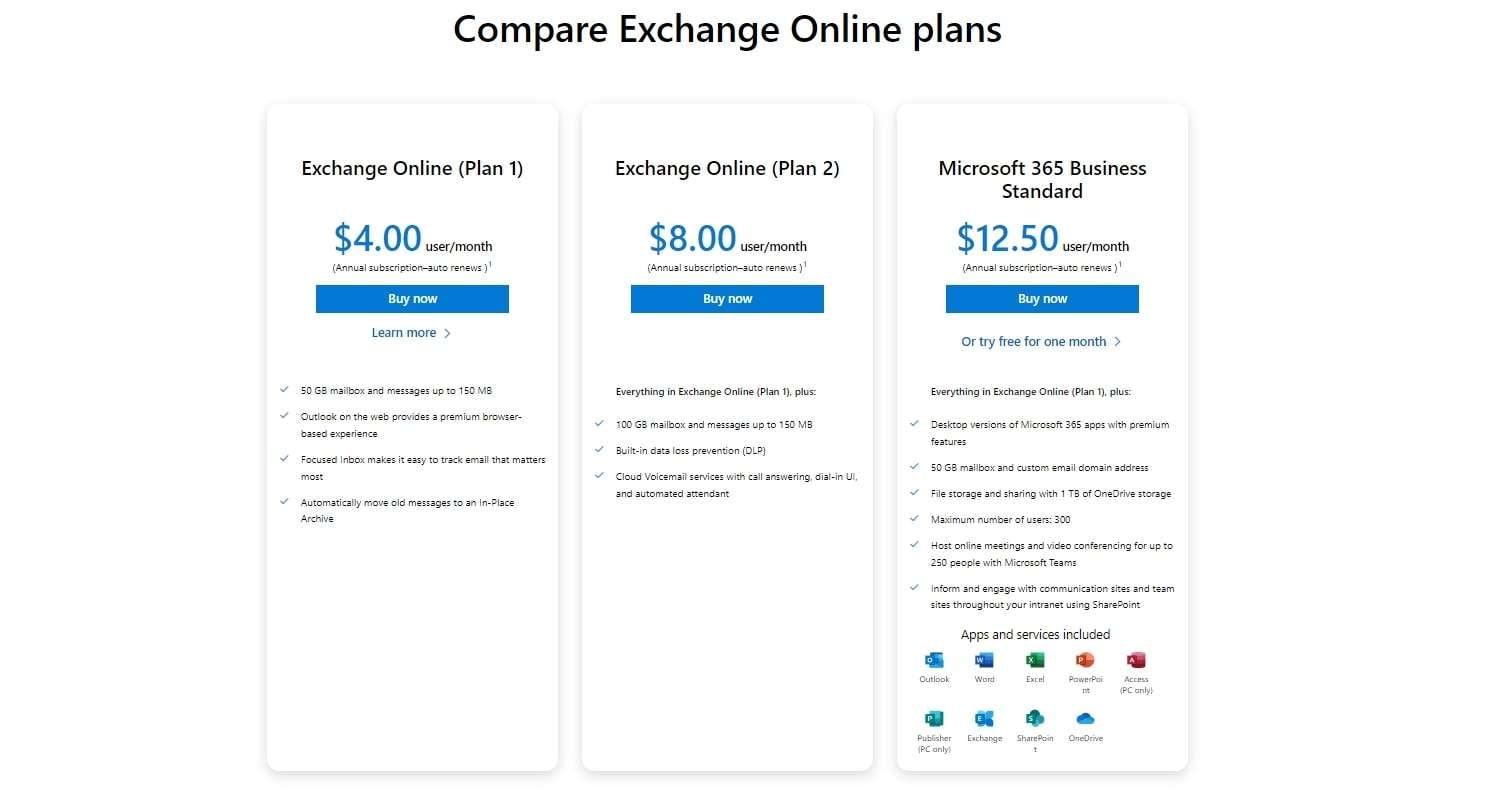 m365 eop pricing plans