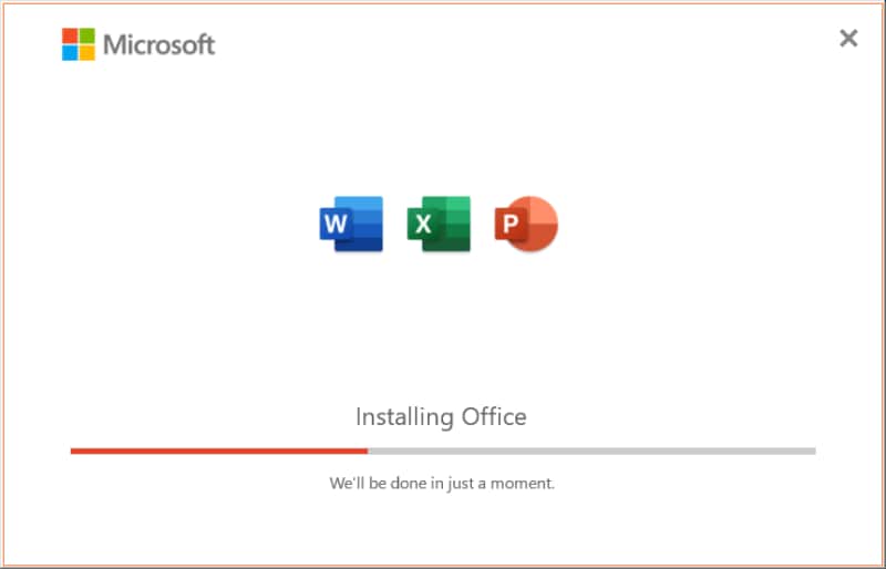 Pantalla del sitio web oficial de Microsoft
