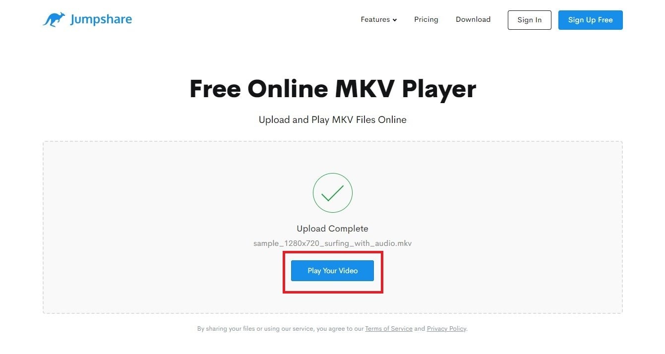 play mkv file