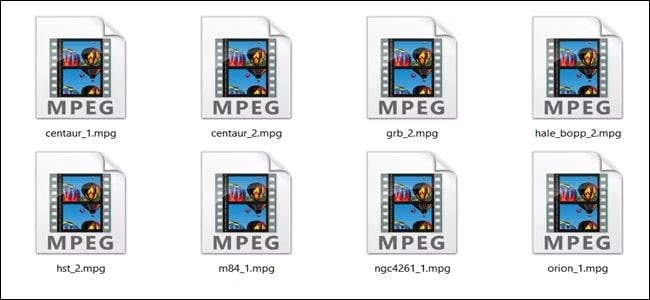 formato video MPEG