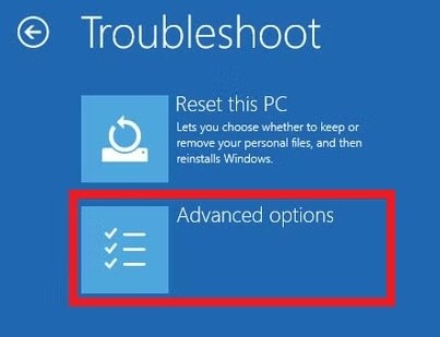 advanced options