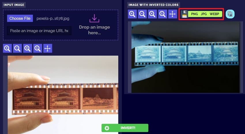 choose save format download