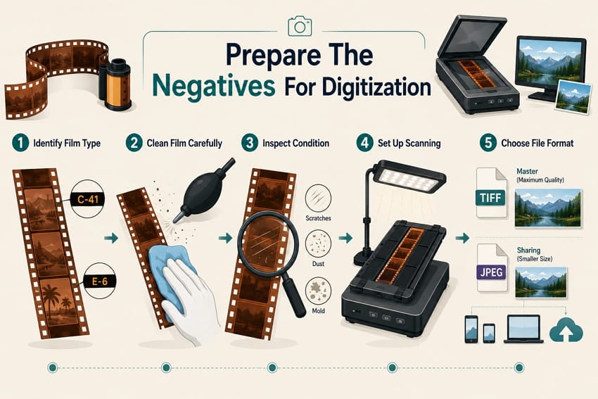 how to prepare for negative digitalization
