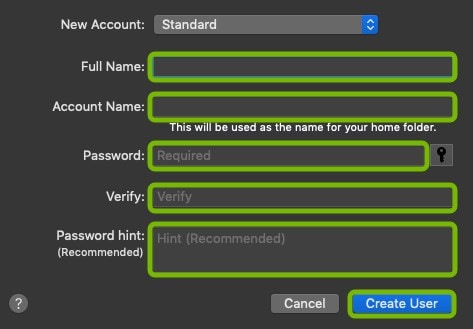 create user without password