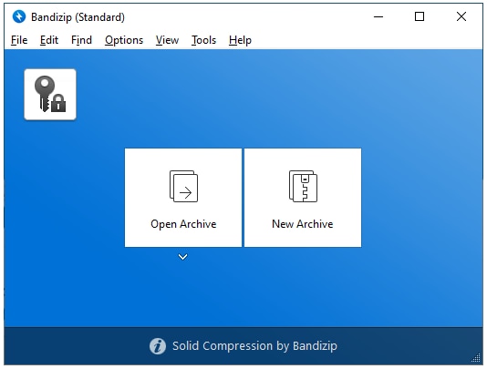 use o bandizip para abrir arquivos compactados