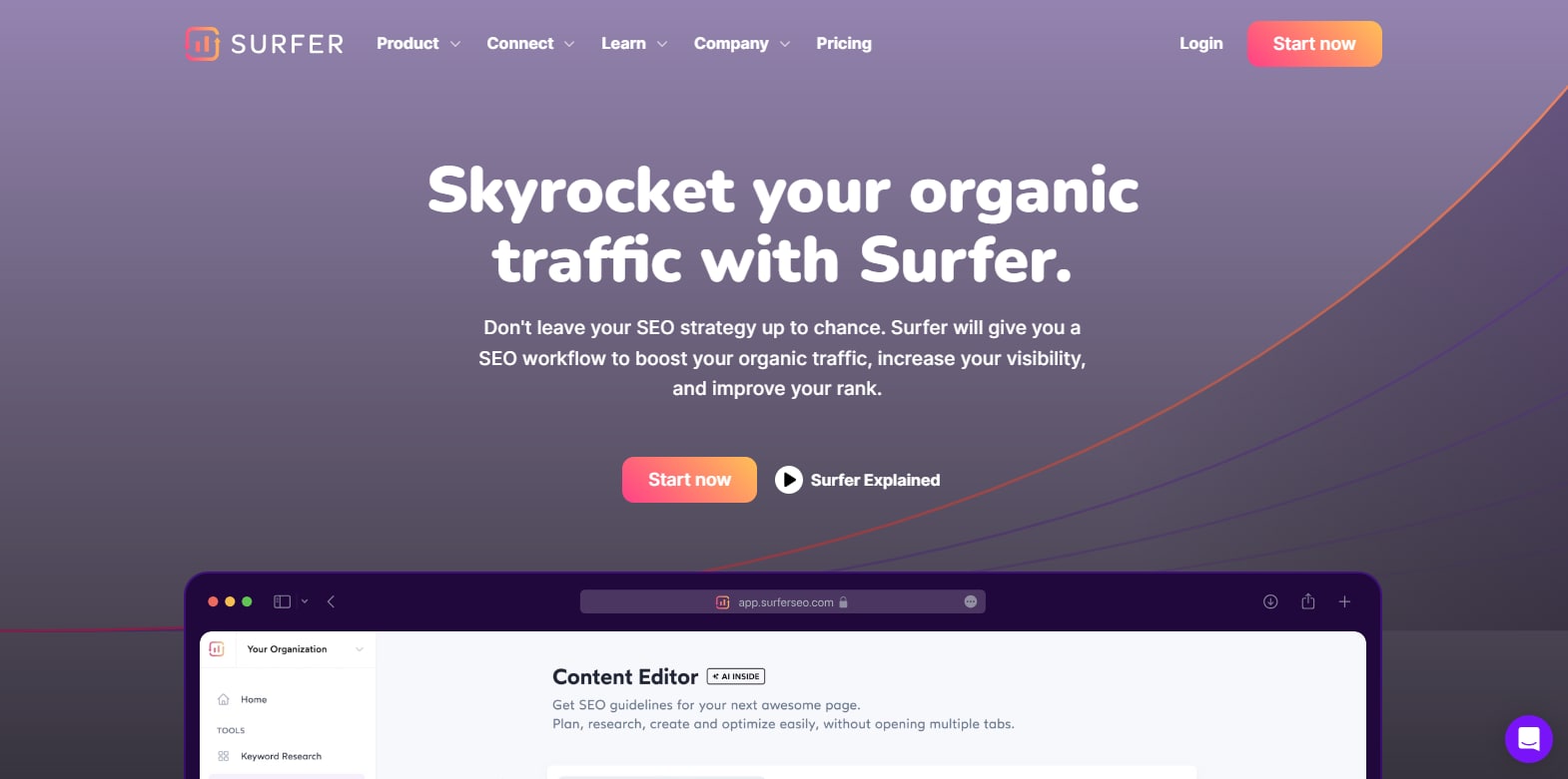 optimize your content using surfer seo