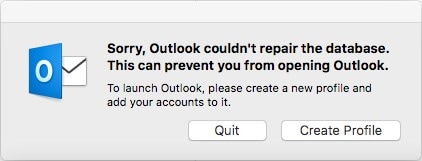 outlook couldn’t repair database error