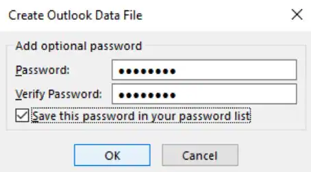 add optional password