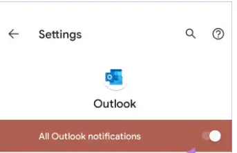 Ative as notificações do Outlook