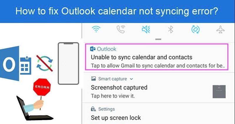 outlook not synching error