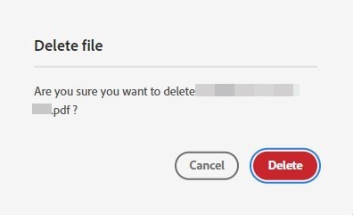 deleting the damaged pdf file