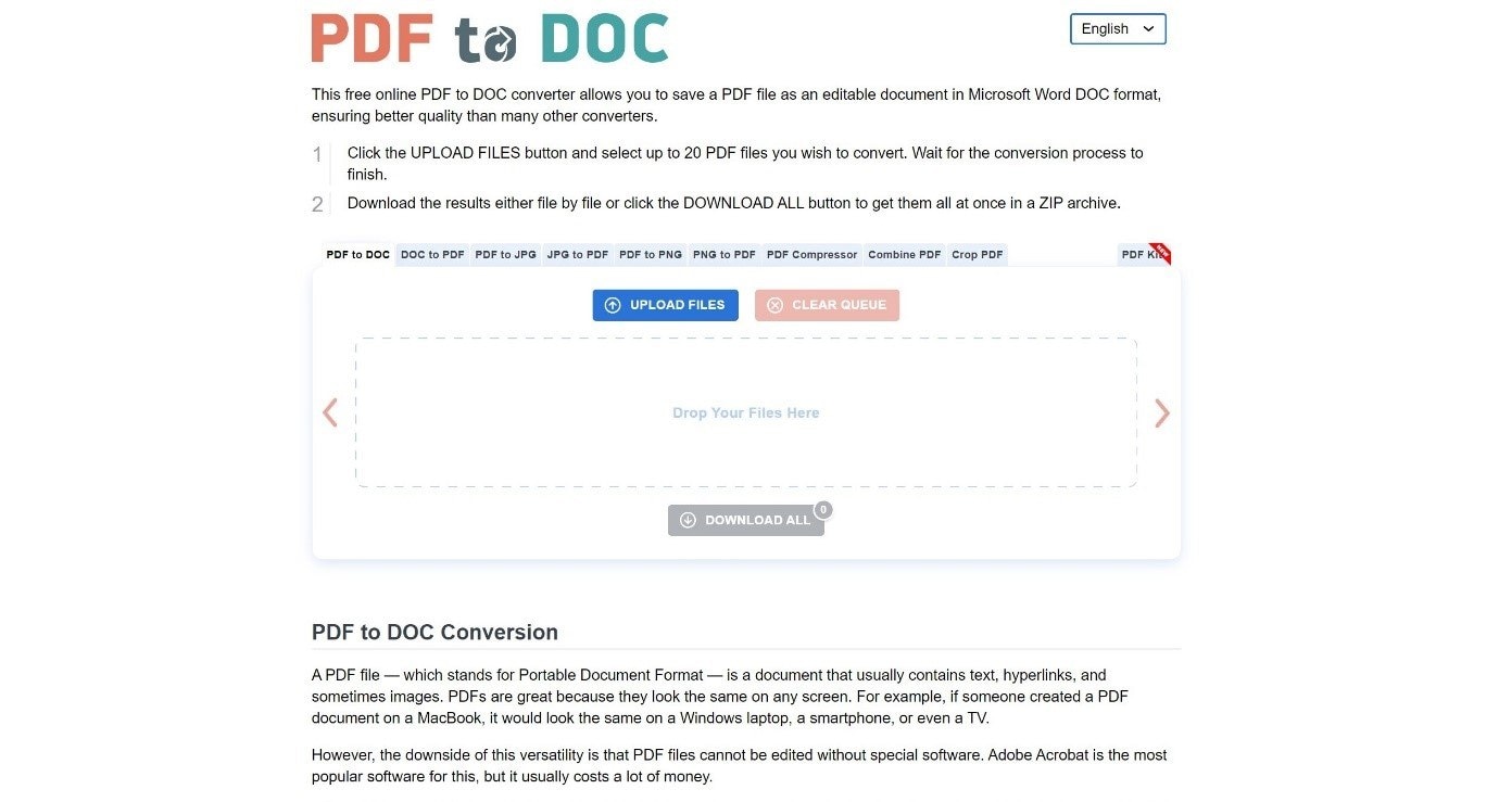 pdf to doc converter website