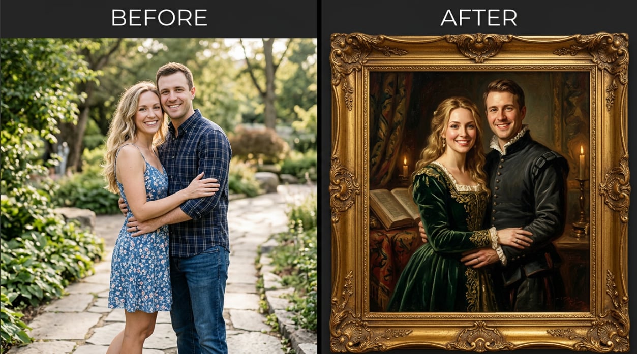 oil painting art fusion