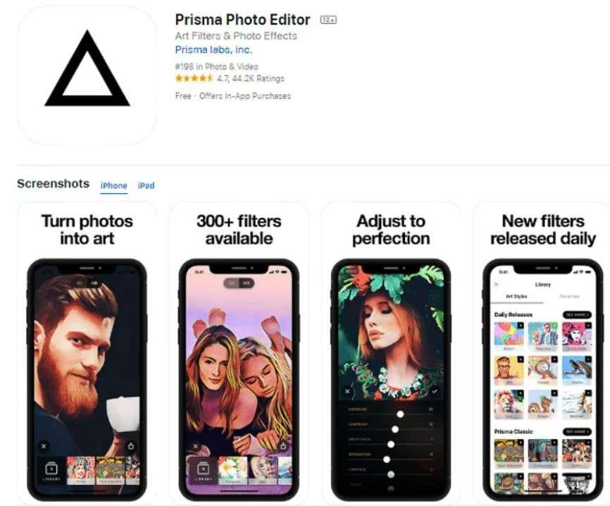 prisma photo editor