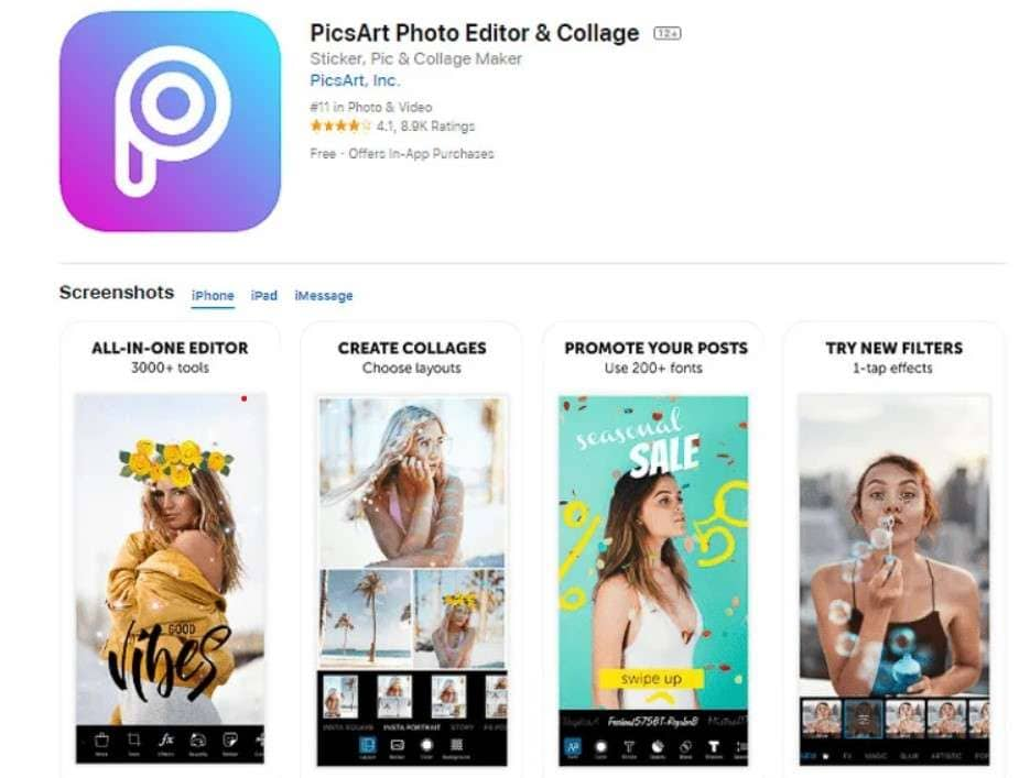 picsart photo editor 