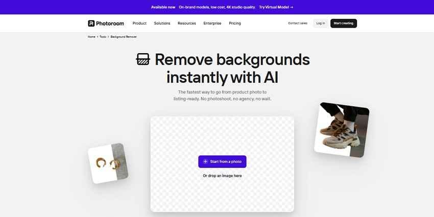 photoroom remove background tool