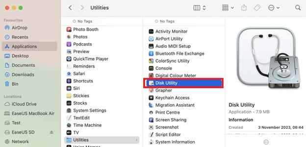 disk utility