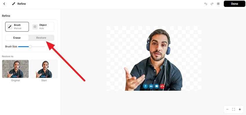 restore the original image