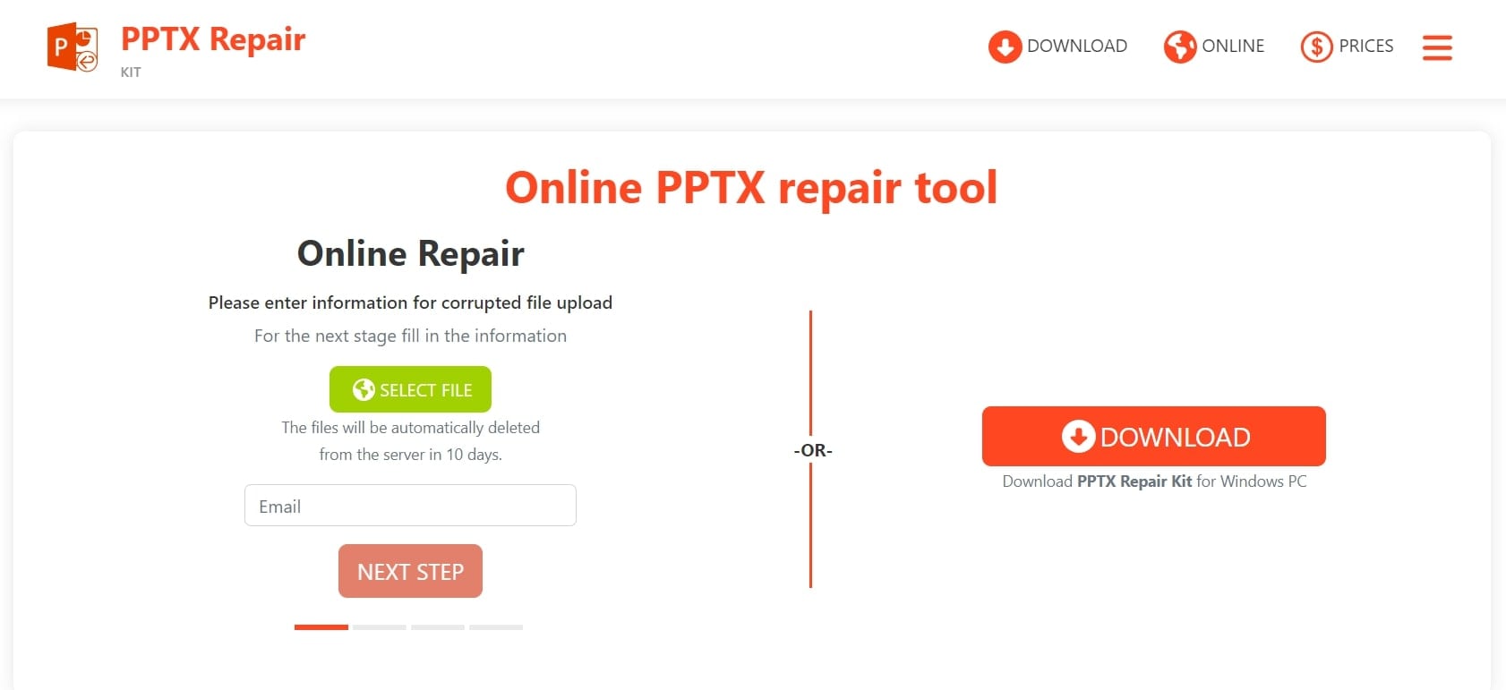 online pptx repair kit