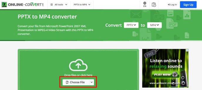 online convert choose file