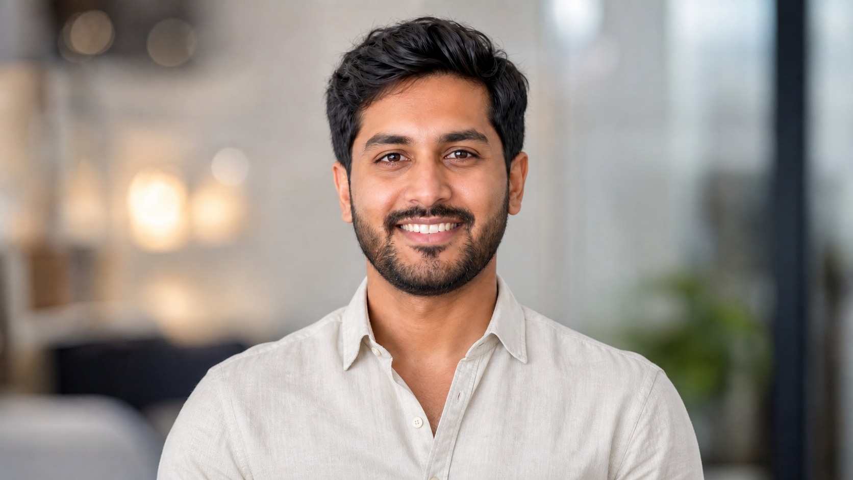profile photo before LinkedIn profile photo maker