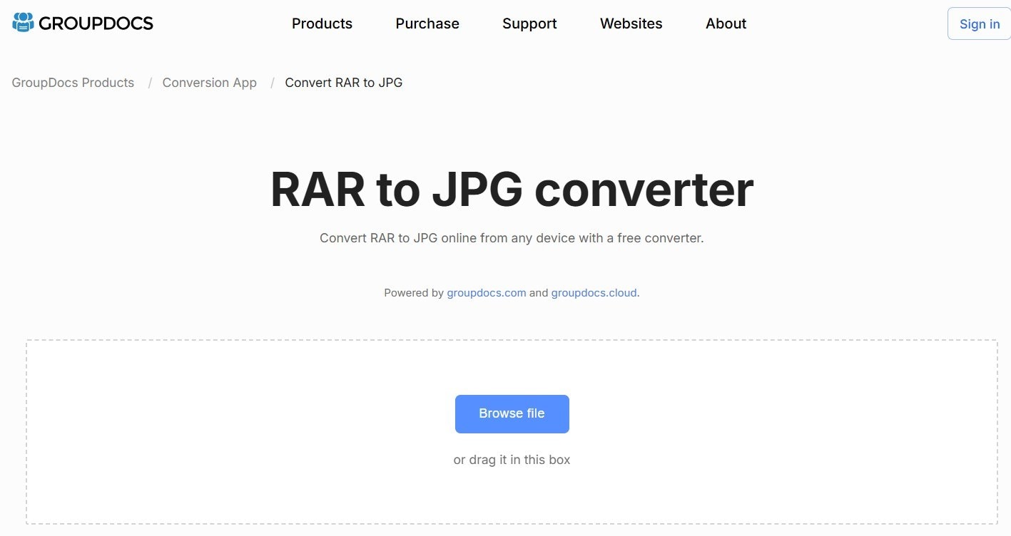 groupdocs rar file to.jpgconverter