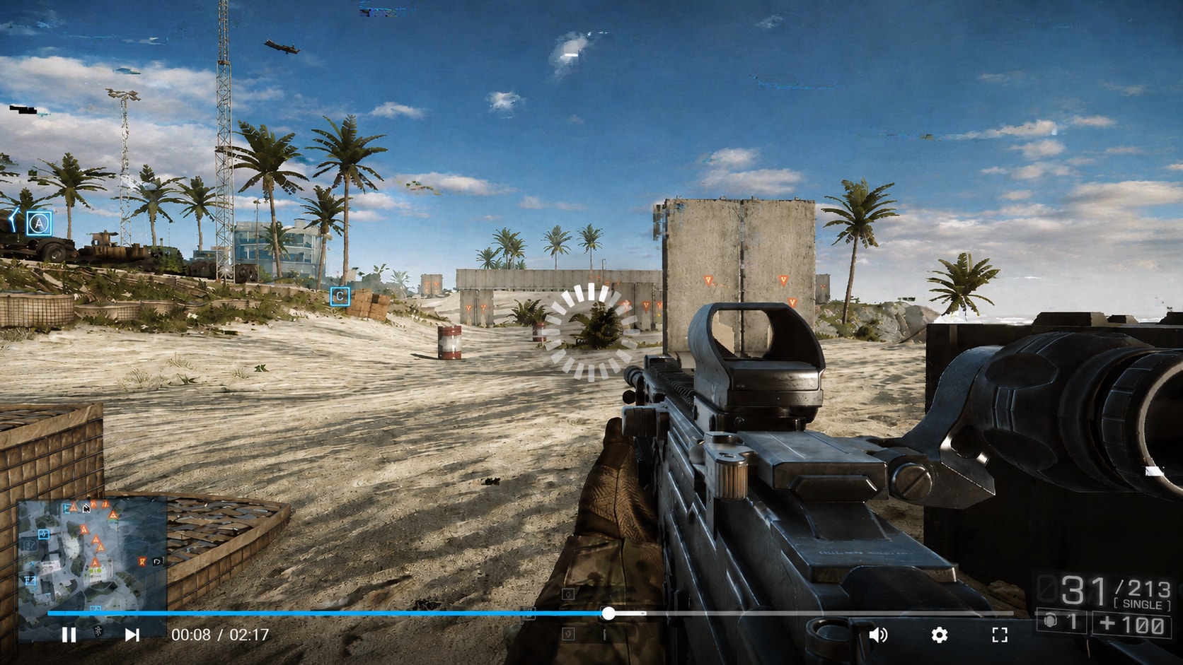 recorded video buffering before