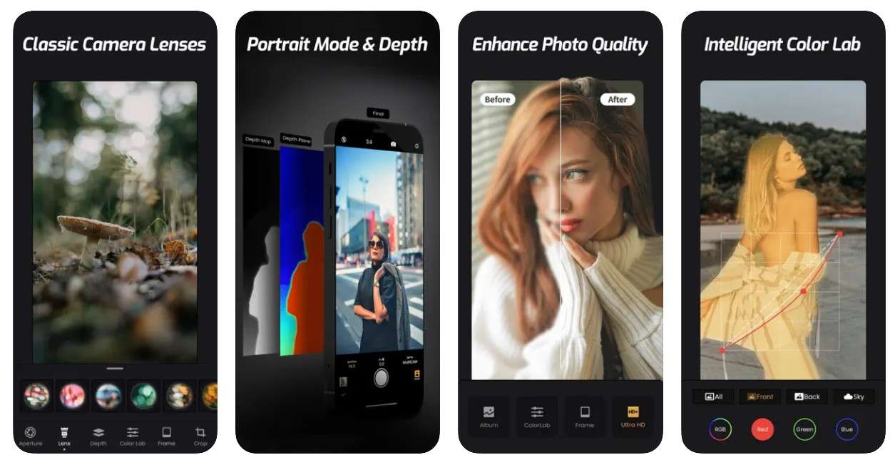 relens camera features for ios devices