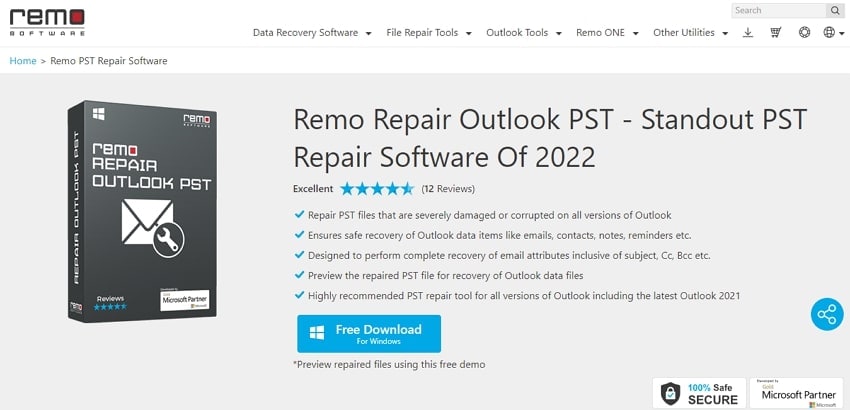 remo pst repair tool