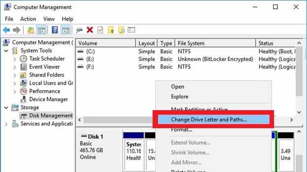 disk management 