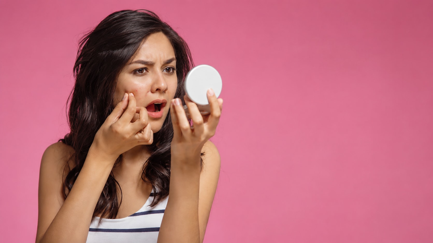 remove pimple from photo before