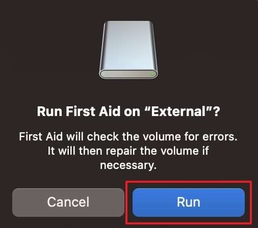 press run button and continue