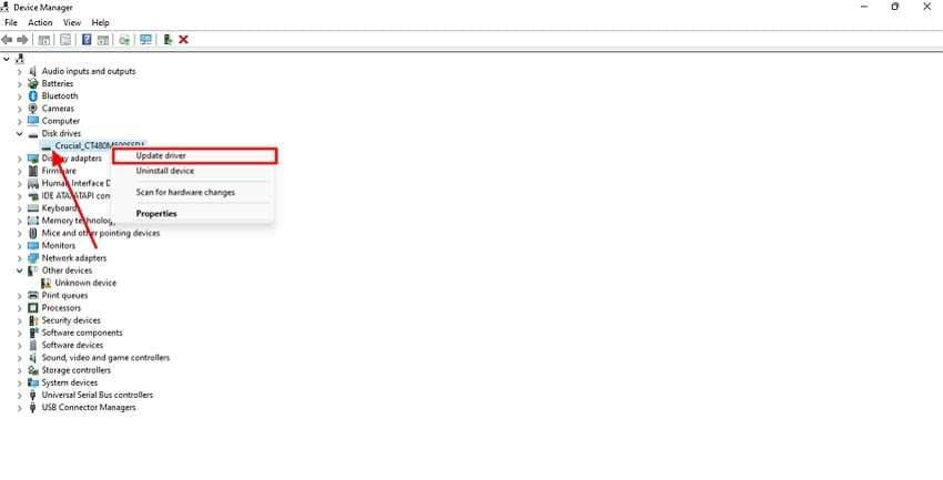 continue to update driver