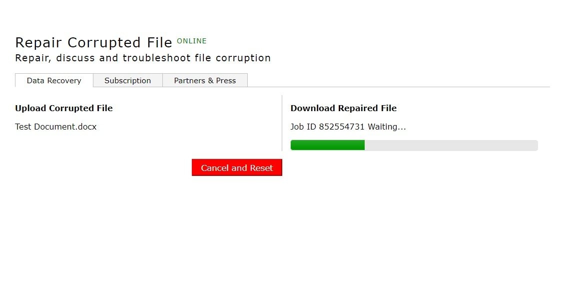 upload corrupt docx files 