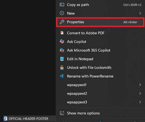 properties 